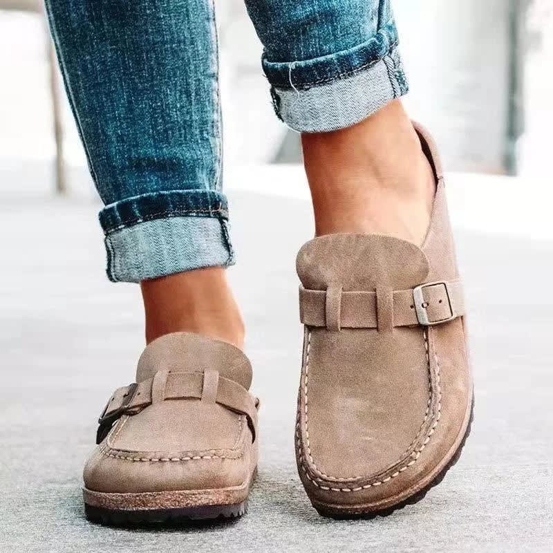 Women's Orthopedic Suede Mules | Aileen_1
