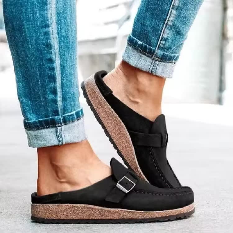 Women's Orthopedic Suede Mules | Aileen_2