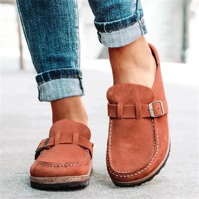Women's Orthopedic Suede Mules | Aileen_6