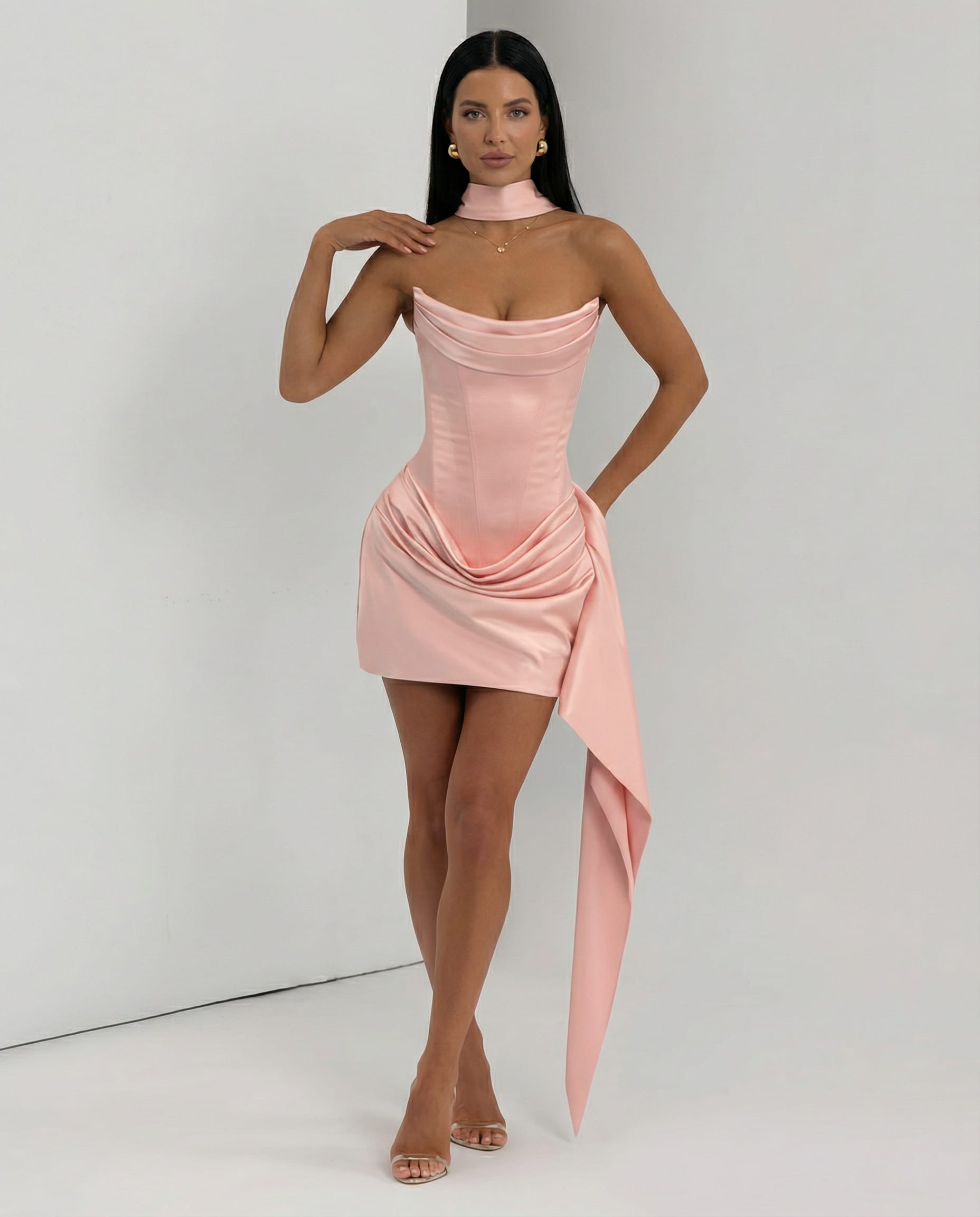 Women's Satin Corset Dress | Jacquetta_15