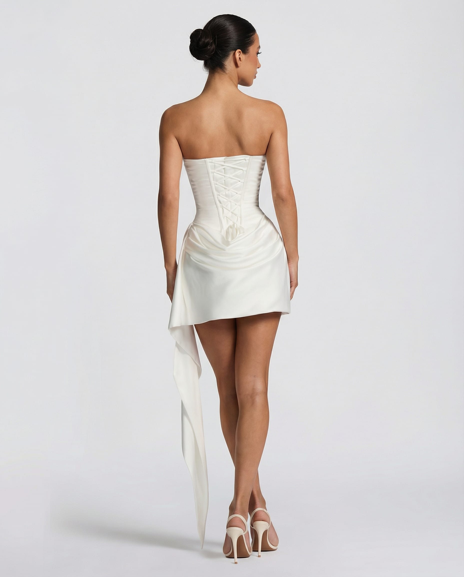Women's Satin Corset Dress | Jacquetta_9