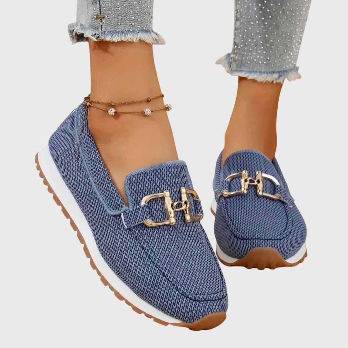 Women's Cushioned Arch Support Loafers | Irene_2