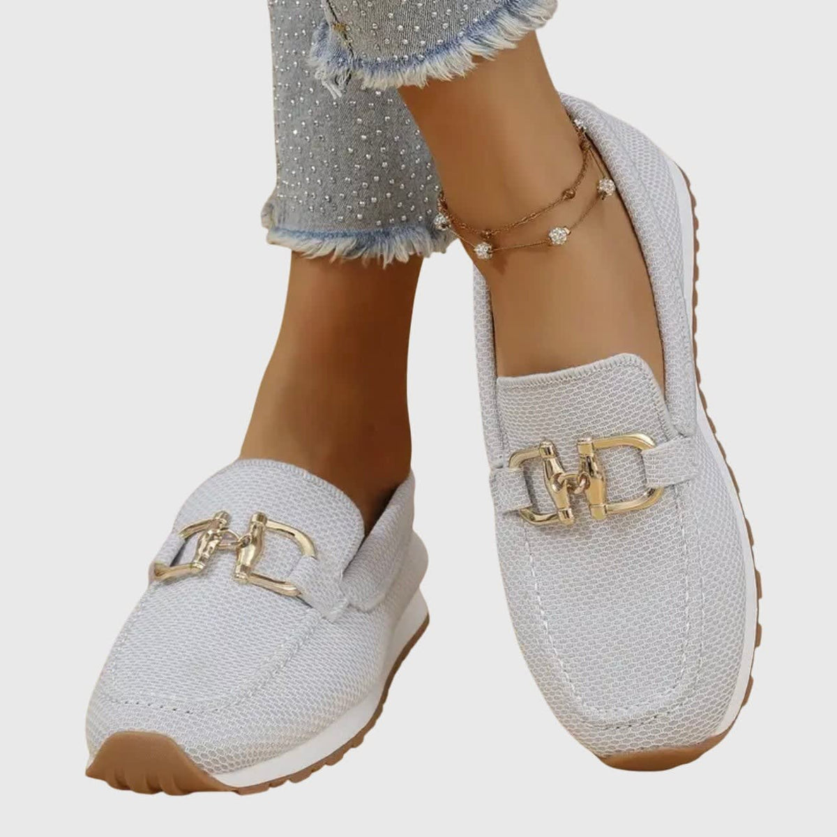 Women's Cushioned Arch Support Loafers | Irene_6