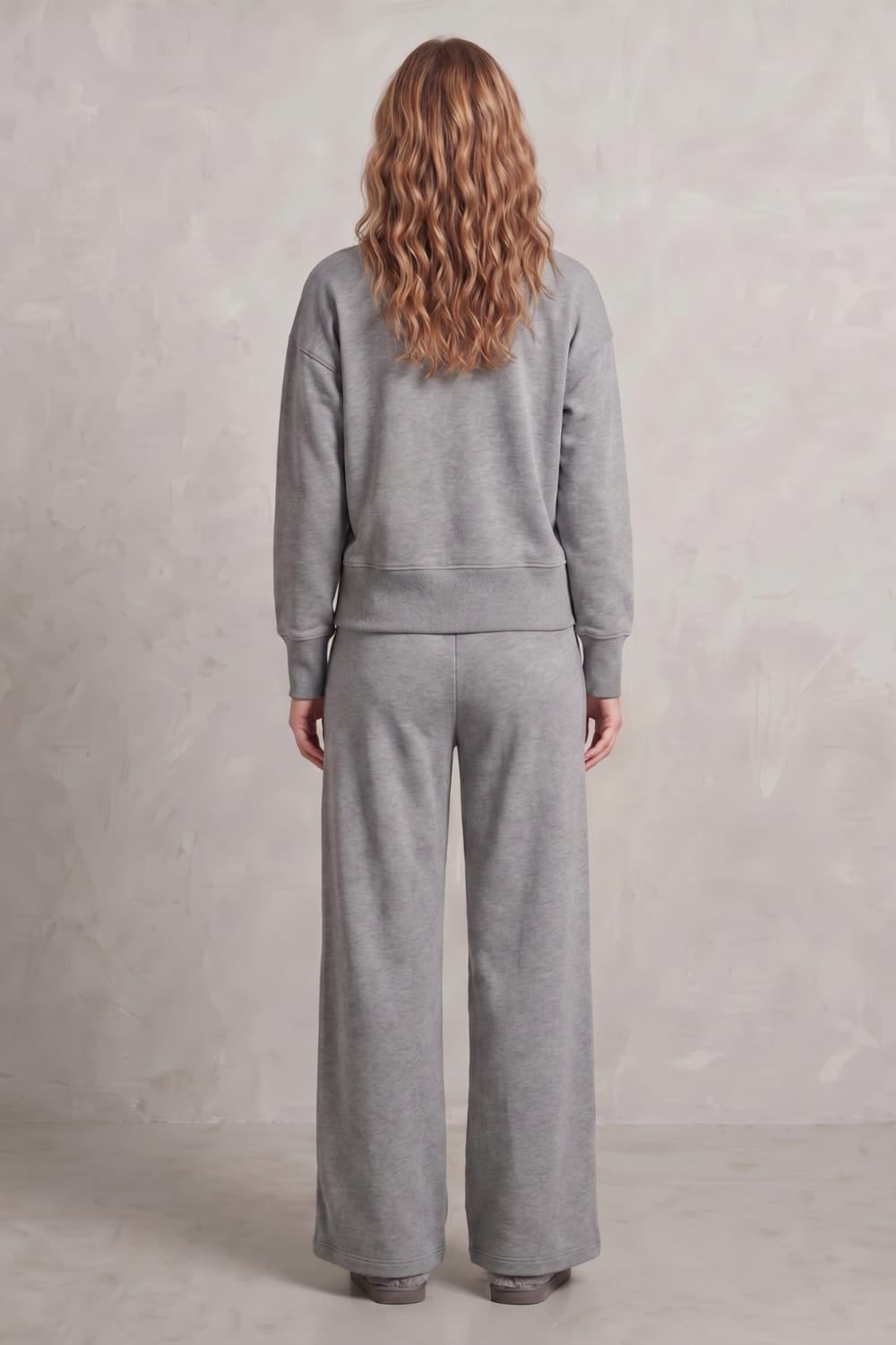 Women's Fleece Wide Leg Lounge Set | Faith_4