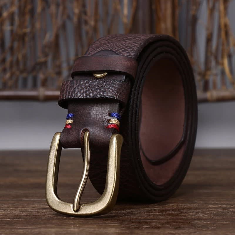 Men's Embossed Leather Belt | Padraig_2