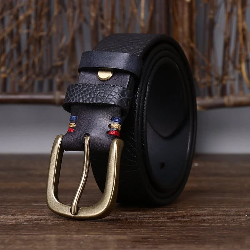Men's Embossed Leather Belt | Padraig_3