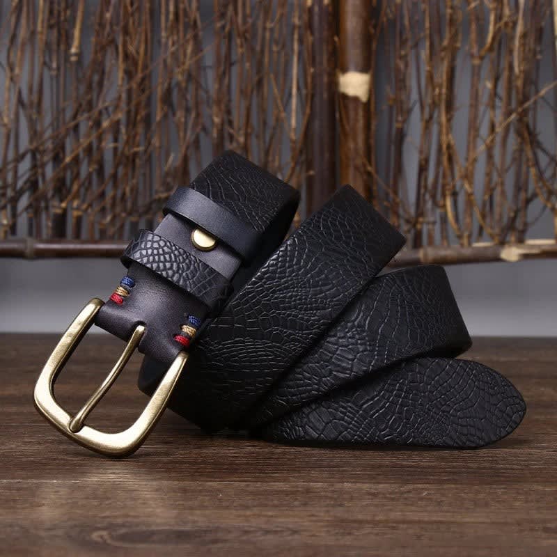 Men's Embossed Leather Belt | Padraig_7