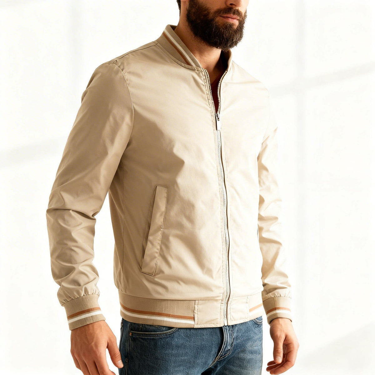 Men's Water Resistant Bomber Jacket | Brian_3
