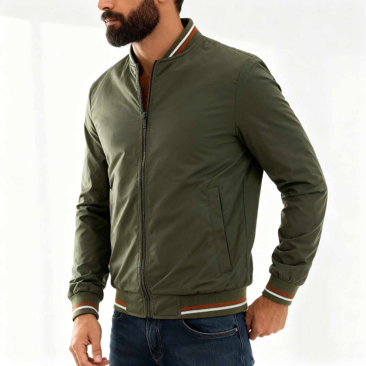 Men's Water Resistant Bomber Jacket | Brian_5
