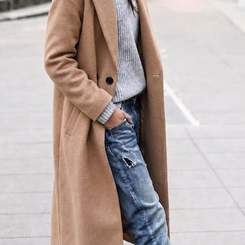 Women's Oversized Wool Blend Coat | Eithne_1