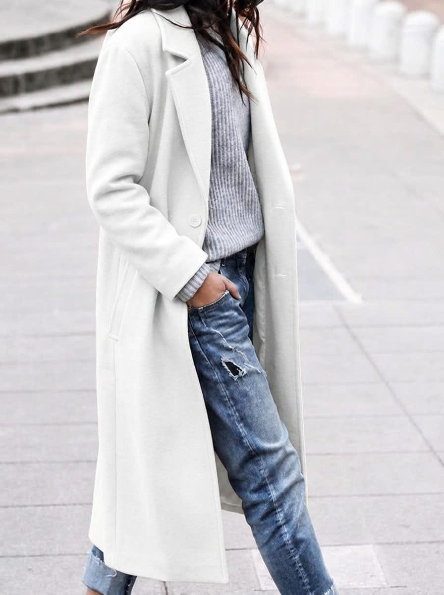 Women's Oversized Wool Blend Coat | Eithne_6