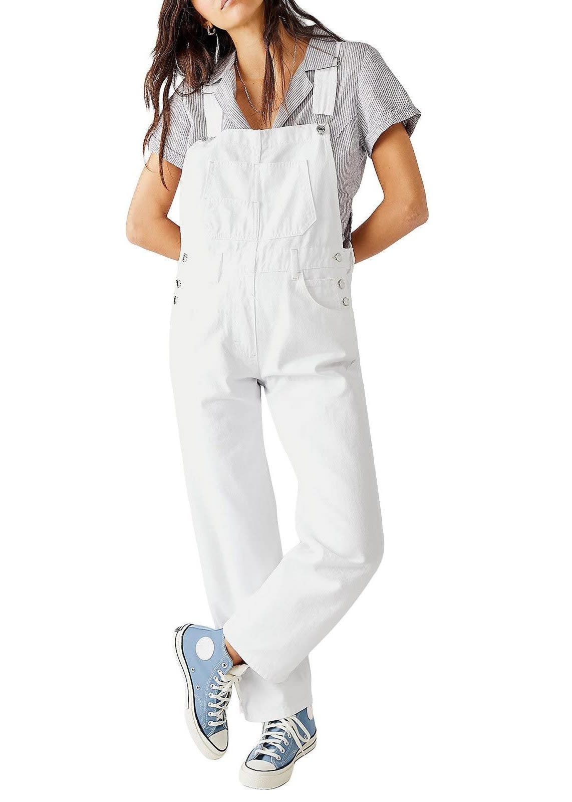 Women's Denim Straight Leg Dungarees | Wendy_3