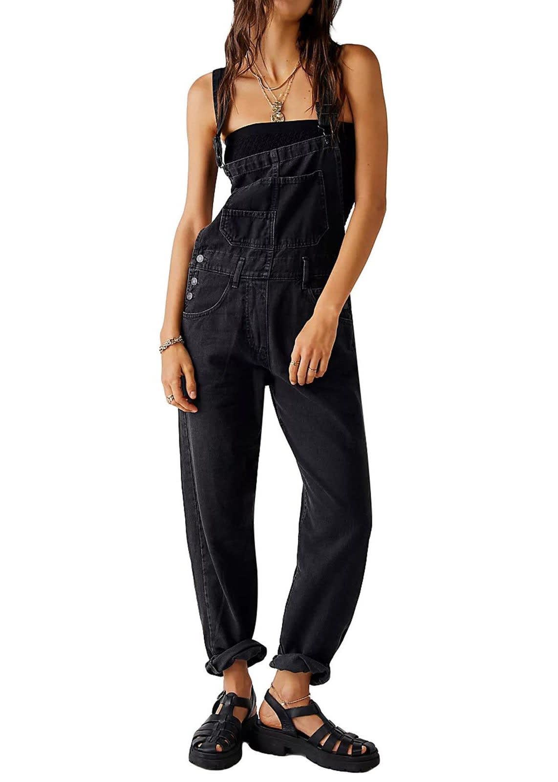 Women's Denim Straight Leg Dungarees | Wendy_4