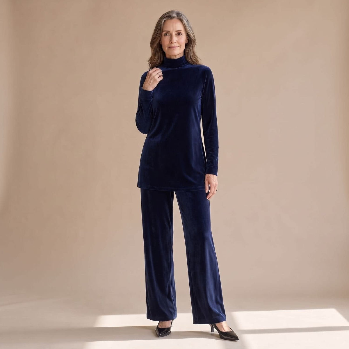 Women's Velvet Two Piece Set | Veronica_2