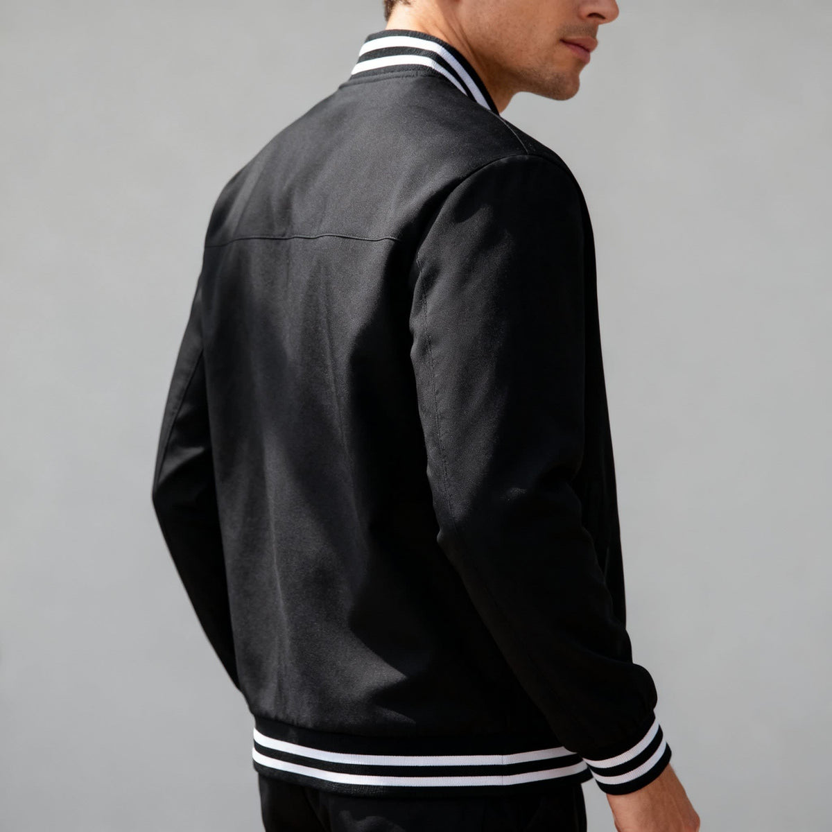 Men's Color Block Varsity Jacket | Brett_7