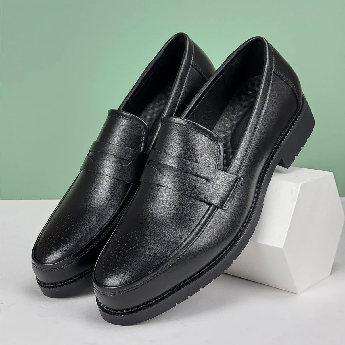 Men's Leather Penny Loafers | Irvine_2