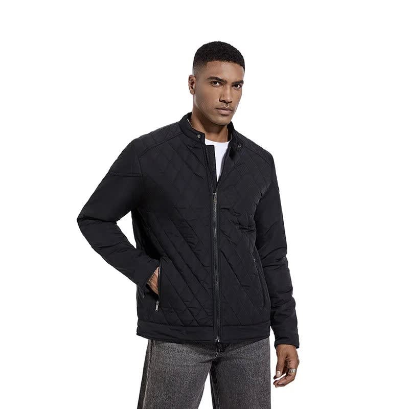Men's Slim Fit Quilted Bomber Jacket | Orson_12