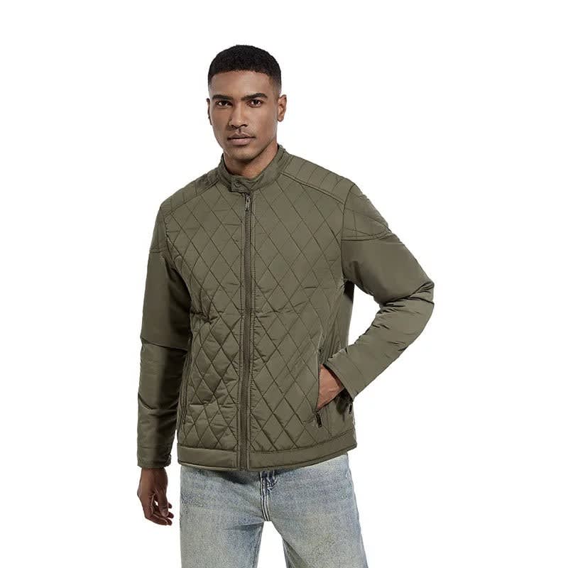 Men's Slim Fit Quilted Bomber Jacket | Orson_2