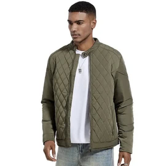 Men's Slim Fit Quilted Bomber Jacket | Orson_3
