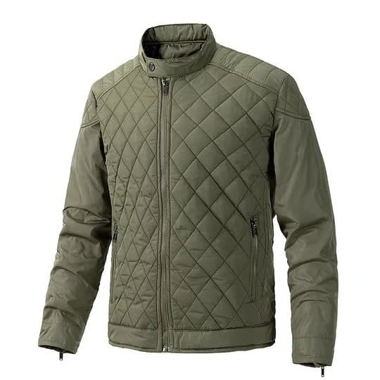 Men's Slim Fit Quilted Bomber Jacket | Orson_5