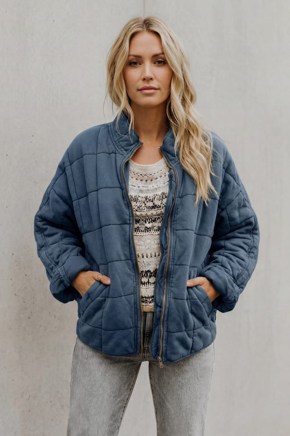 Women's Oversized Quilted Jacket | Beth_10