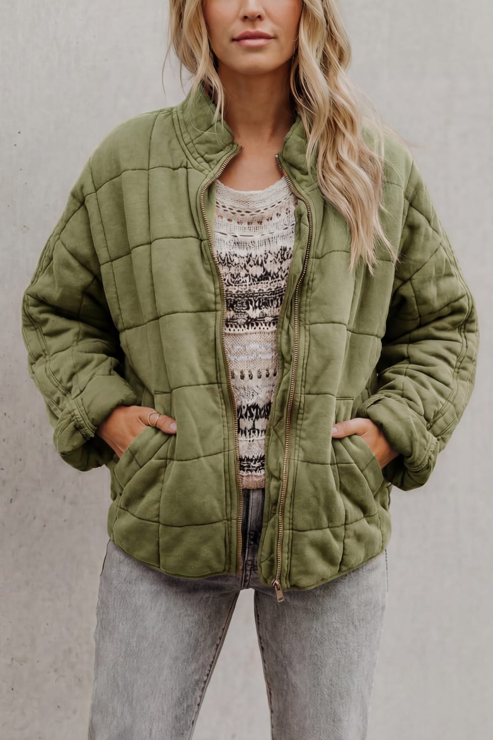Women's Oversized Quilted Jacket | Beth_13