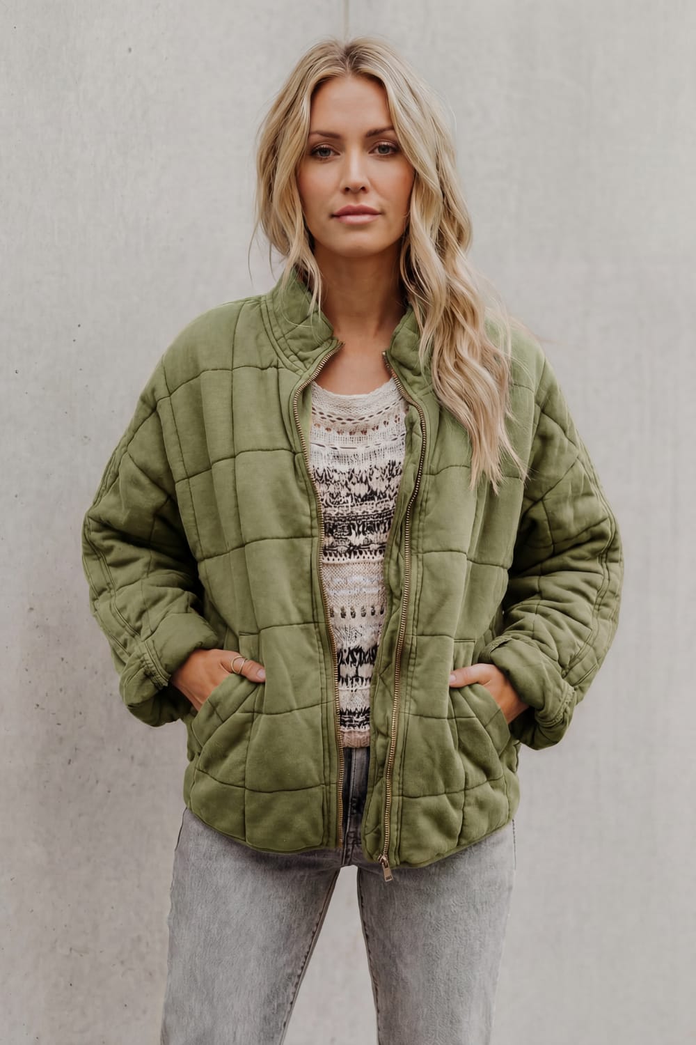 Women's Oversized Quilted Jacket | Beth_14