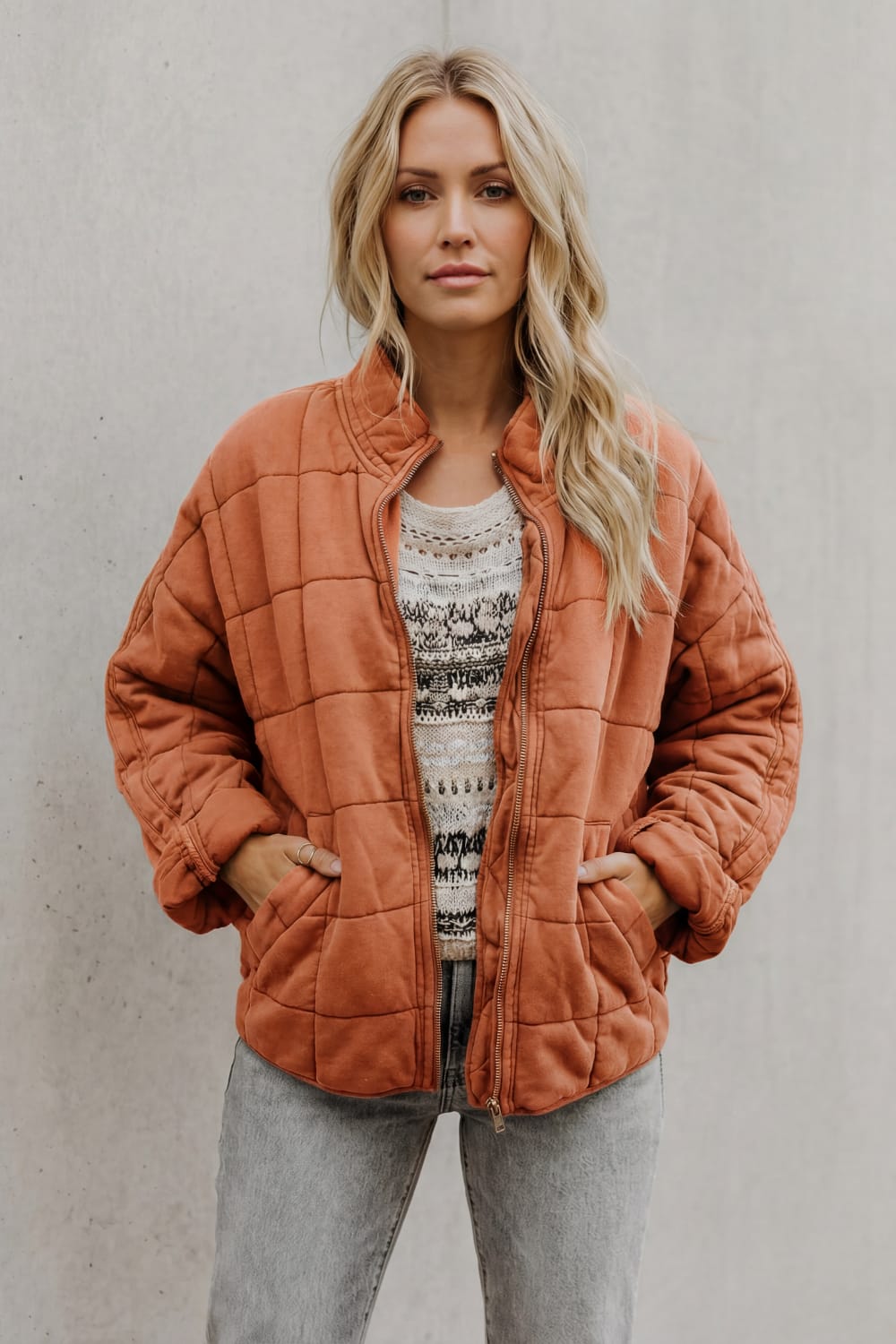 Women's Oversized Quilted Jacket | Beth_20