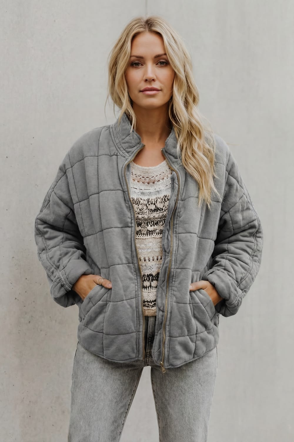 Women's Oversized Quilted Jacket | Beth_6