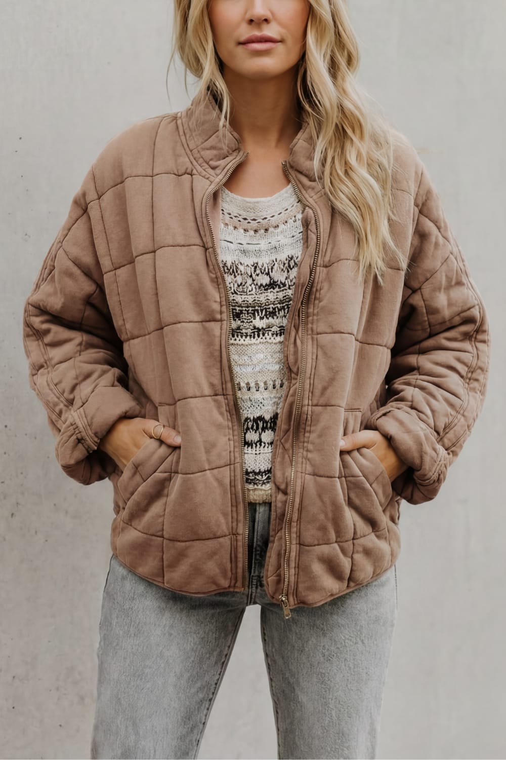 Women's Oversized Quilted Jacket | Beth_7