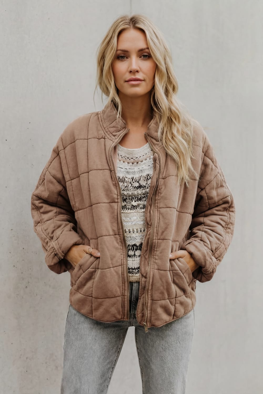 Women's Oversized Quilted Jacket | Beth_8