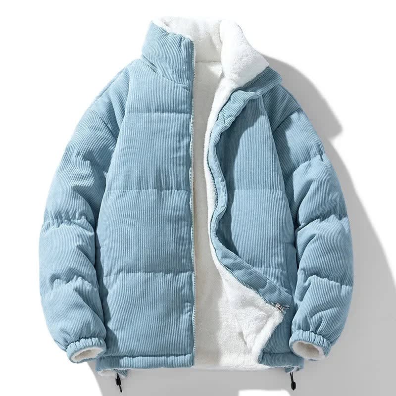 Men's Sherpa Lined Corduroy Puffer Jacket | Lionel_1