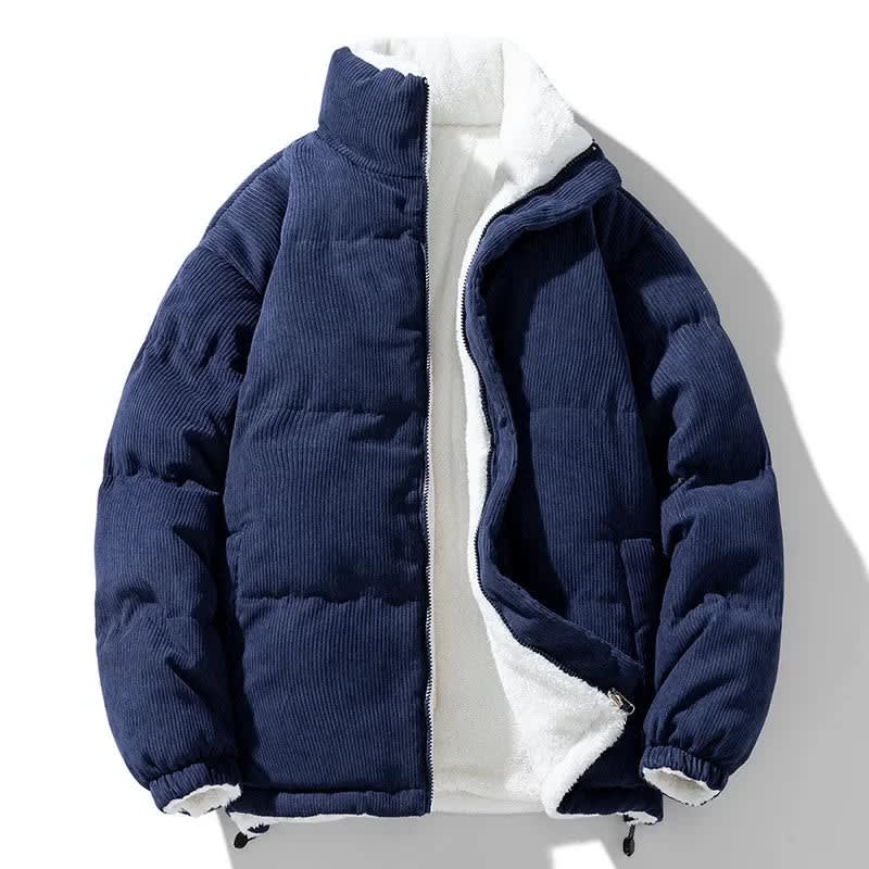 Men's Sherpa Lined Corduroy Puffer Jacket | Lionel_3