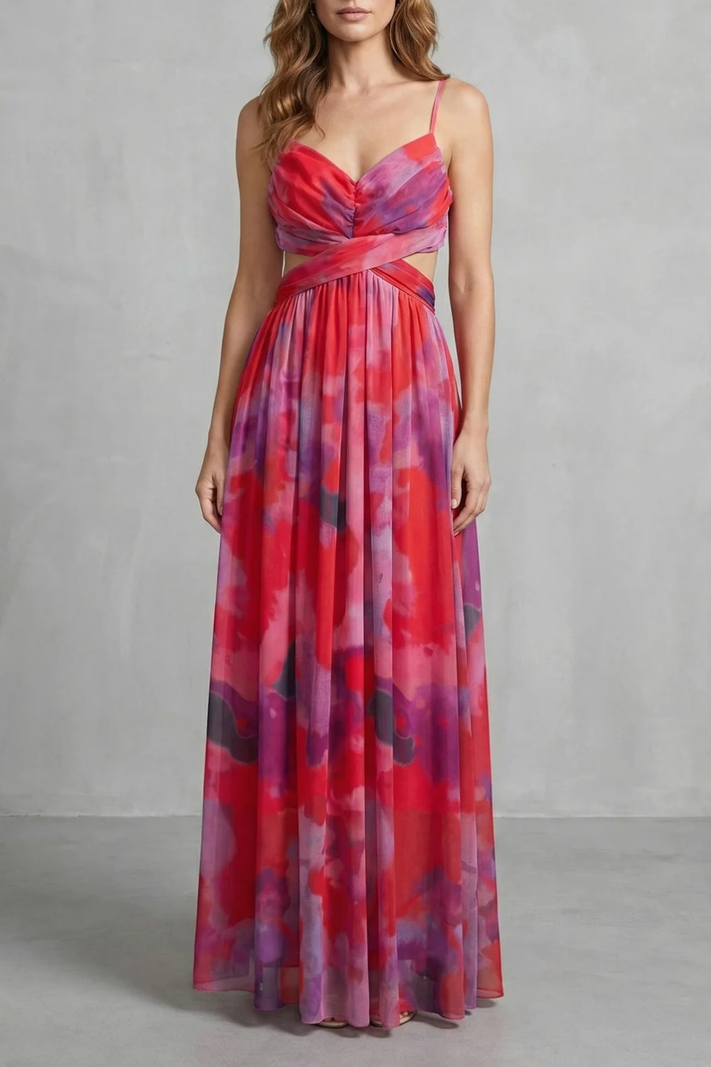 Women's Printed Tulle Maxi Dress | Jocelyn_13