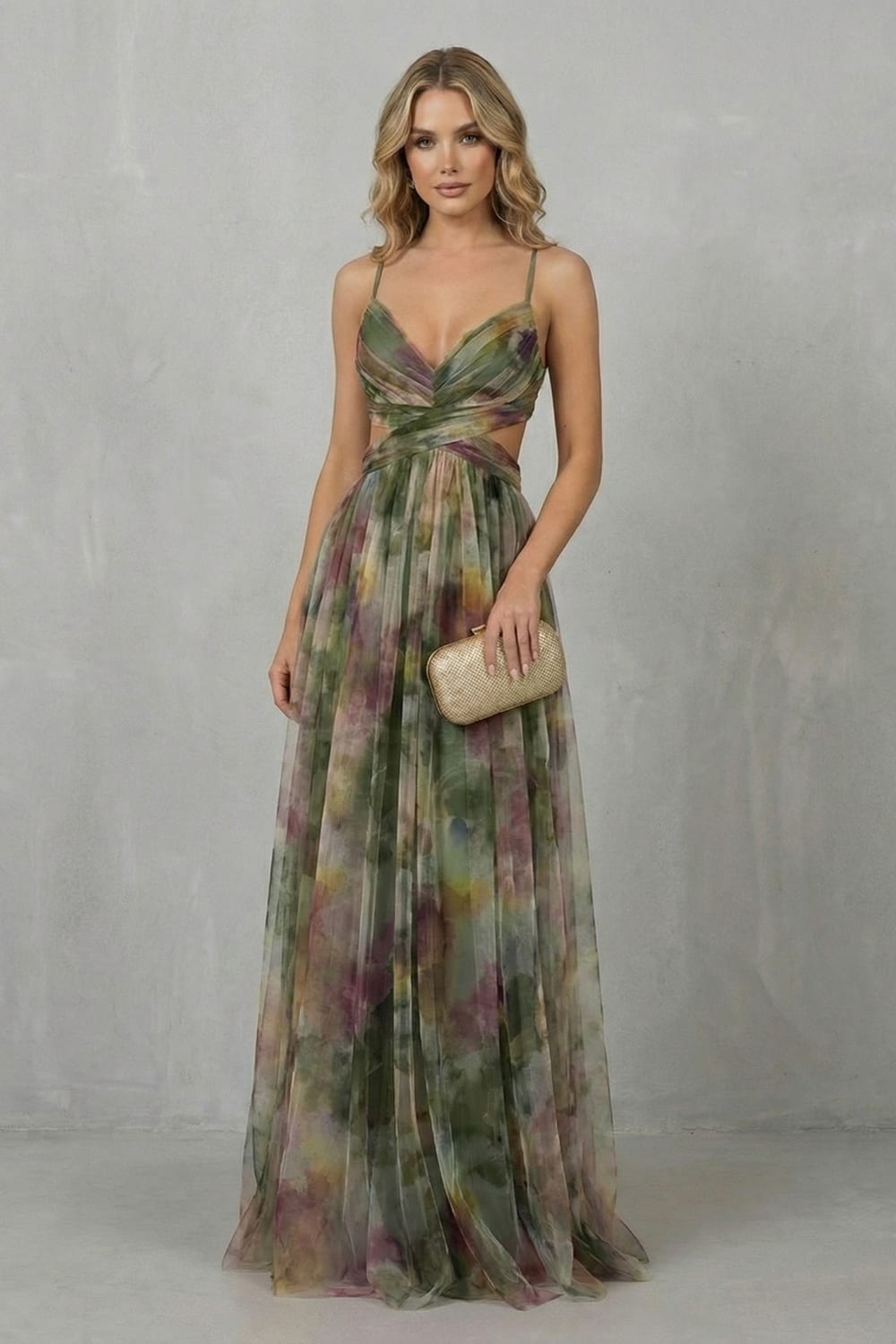 Women's Printed Tulle Maxi Dress | Jocelyn_6