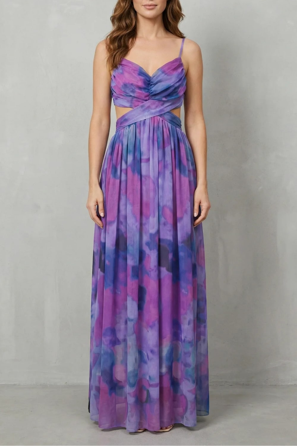 Women's Printed Tulle Maxi Dress | Jocelyn_9