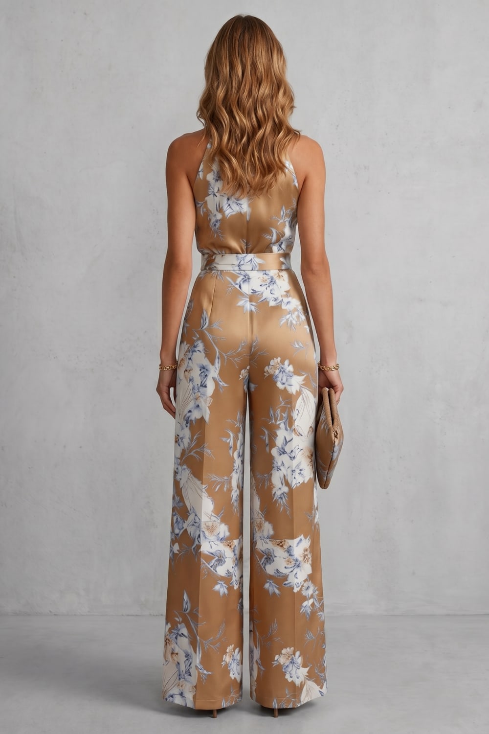 Women's Floral Wide Leg Jumpsuit | Kesia_4