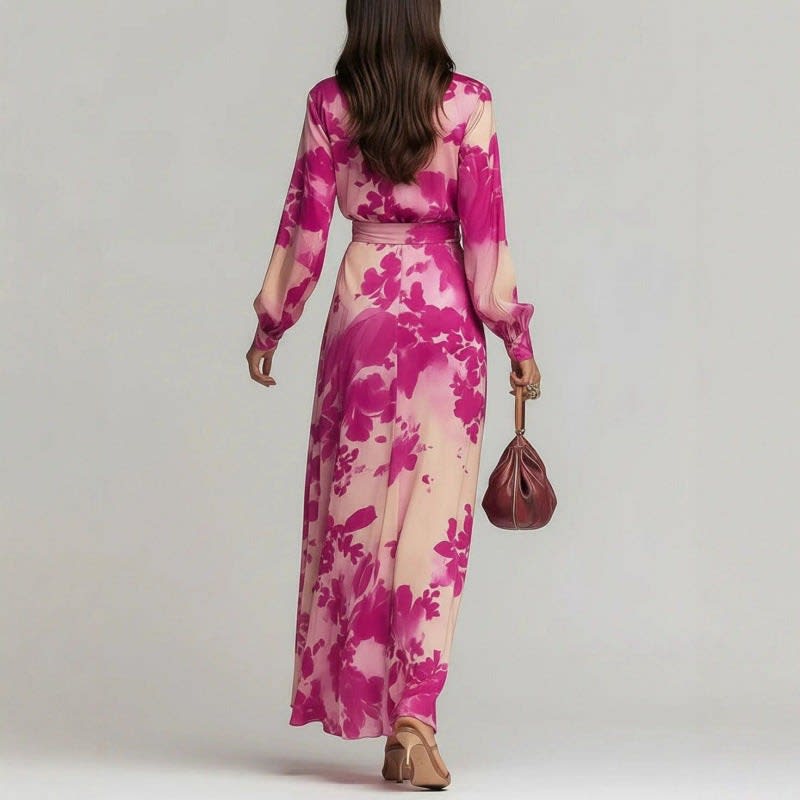 Women's Floral Chiffon Maxi Dress | Orlaith_5