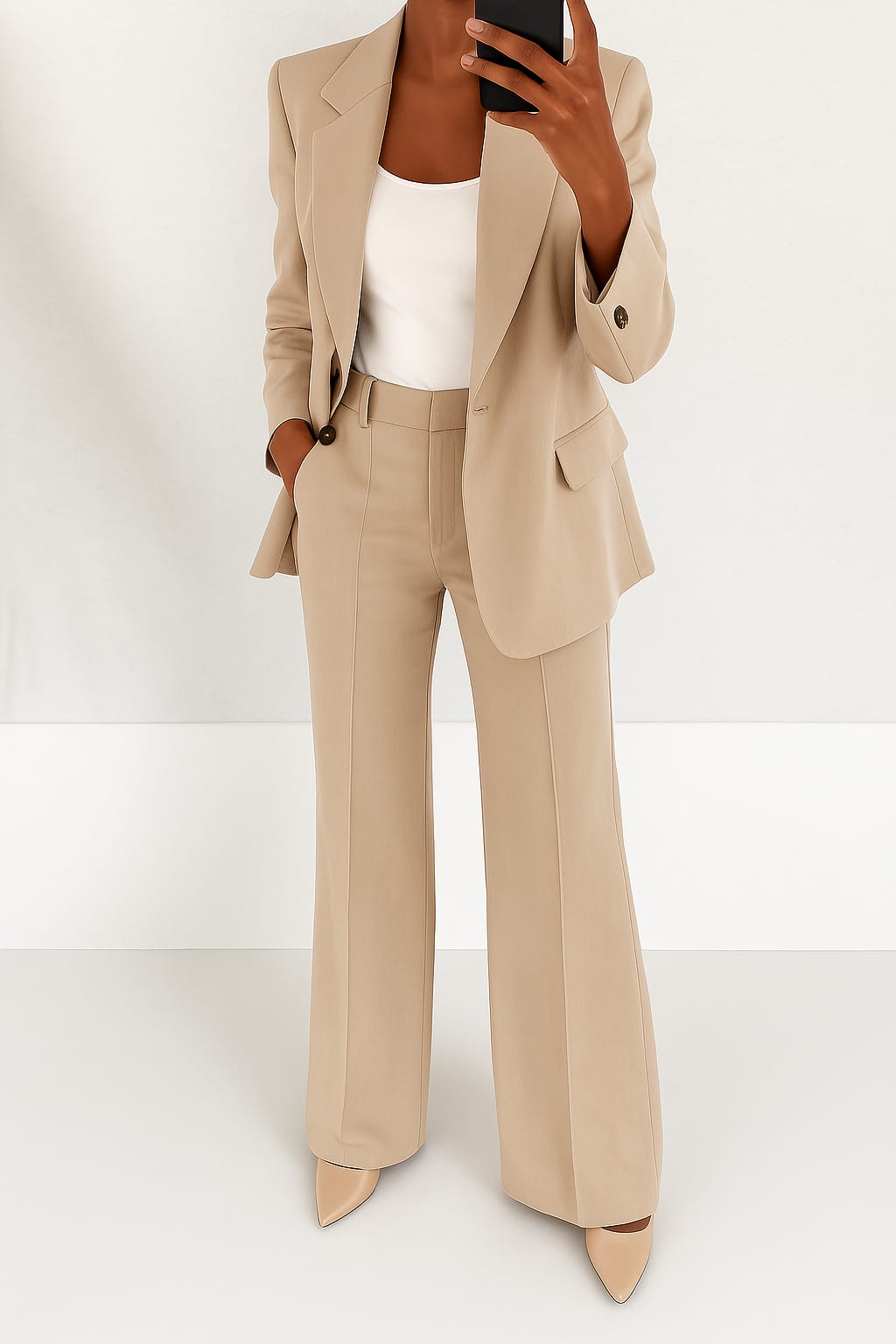 Women's Tailored Peak Lapel Trouser Suit | Heidi_3