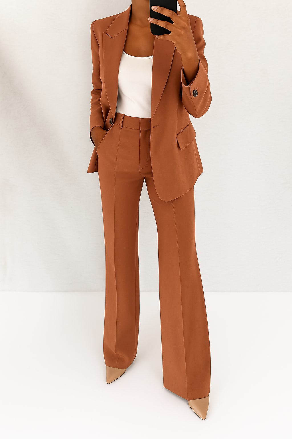 Women's Tailored Peak Lapel Trouser Suit | Heidi_4