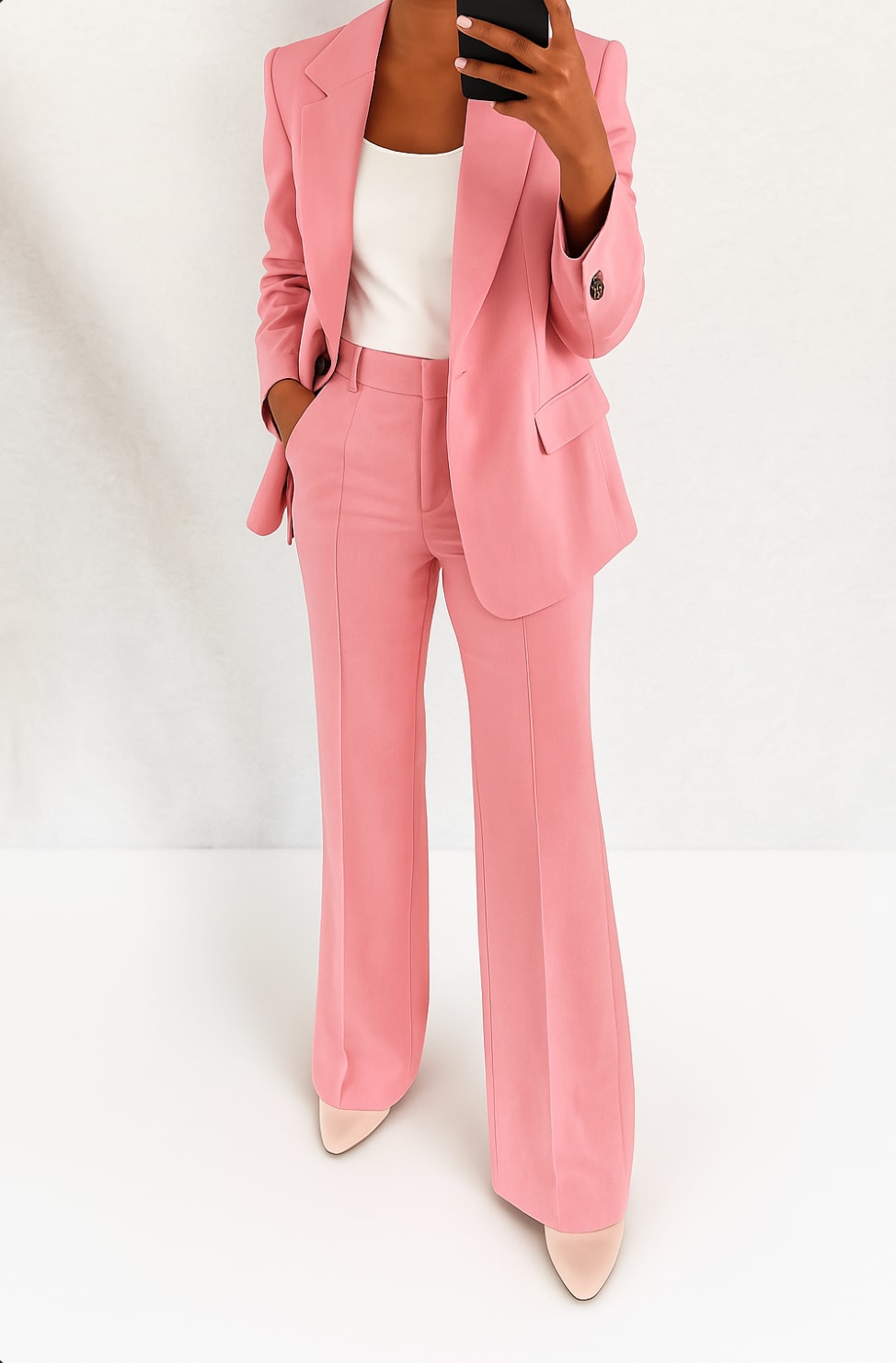 Women's Tailored Peak Lapel Trouser Suit | Heidi_5