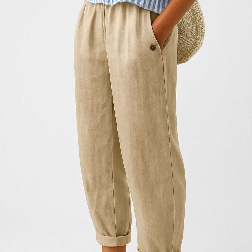 Women's Lightweight Cropped Trousers | Elodie