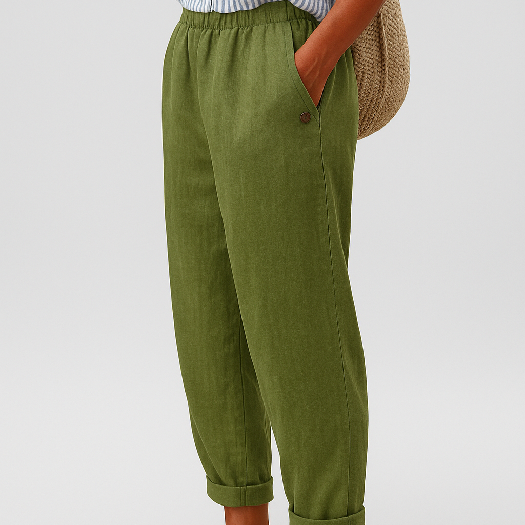 Women's Lightweight Cropped Trousers | Elodie