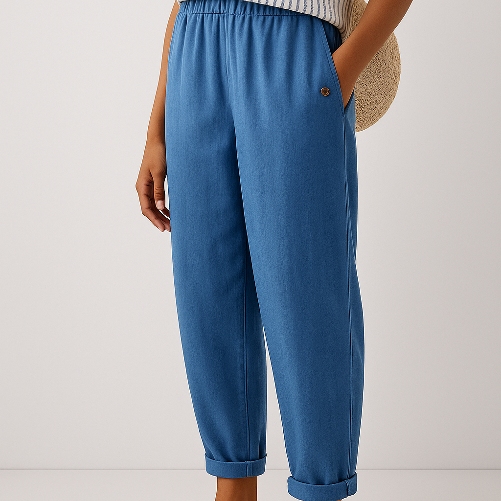 Women's Lightweight Cropped Trousers | Elodie