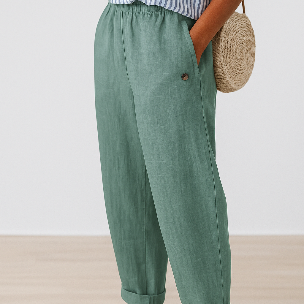 Women's Lightweight Cropped Trousers | Elodie