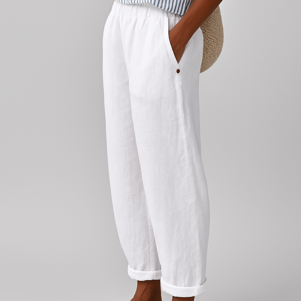 Women's Lightweight Cropped Trousers | Elodie