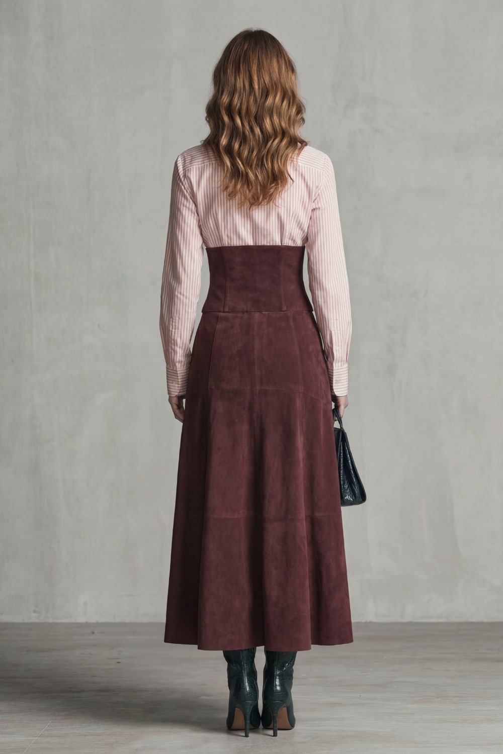 Women's Corset Waist Maxi Skirt | Peronelle_4