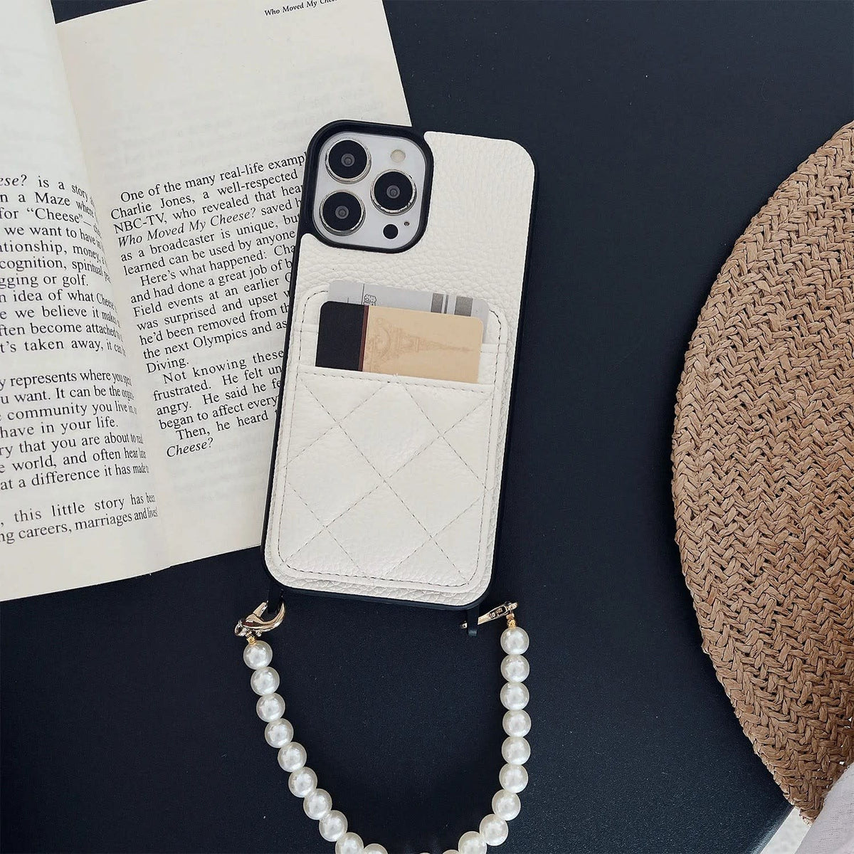 Women's Quilted Card Slot iPhone Case | Kelly_3