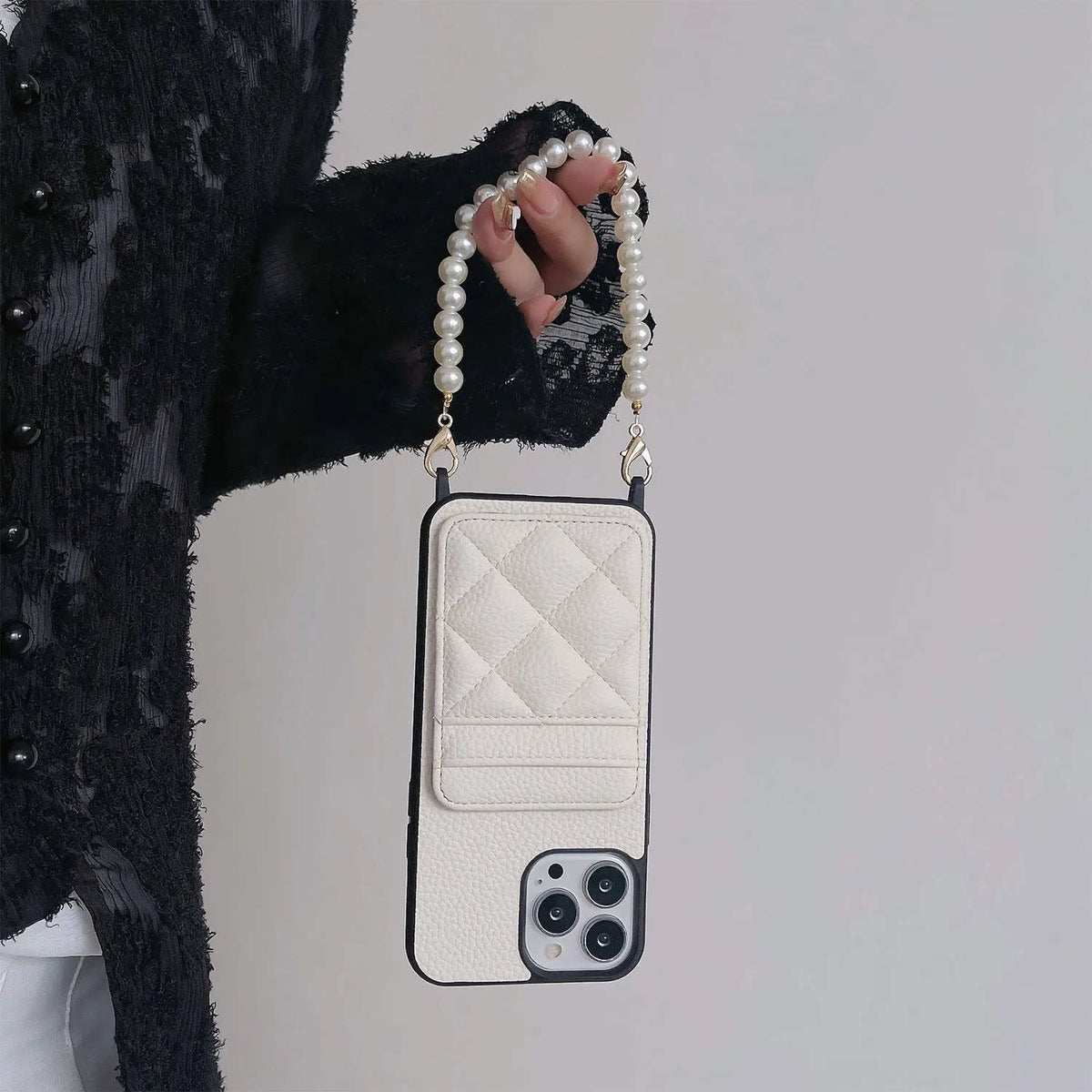 Women's Quilted Card Slot iPhone Case | Kelly_6