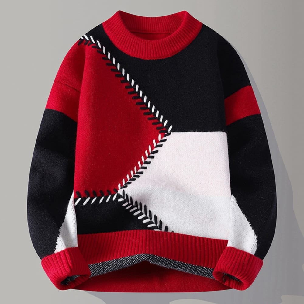 Men's Color Block Knit Jumper | Quinn_6